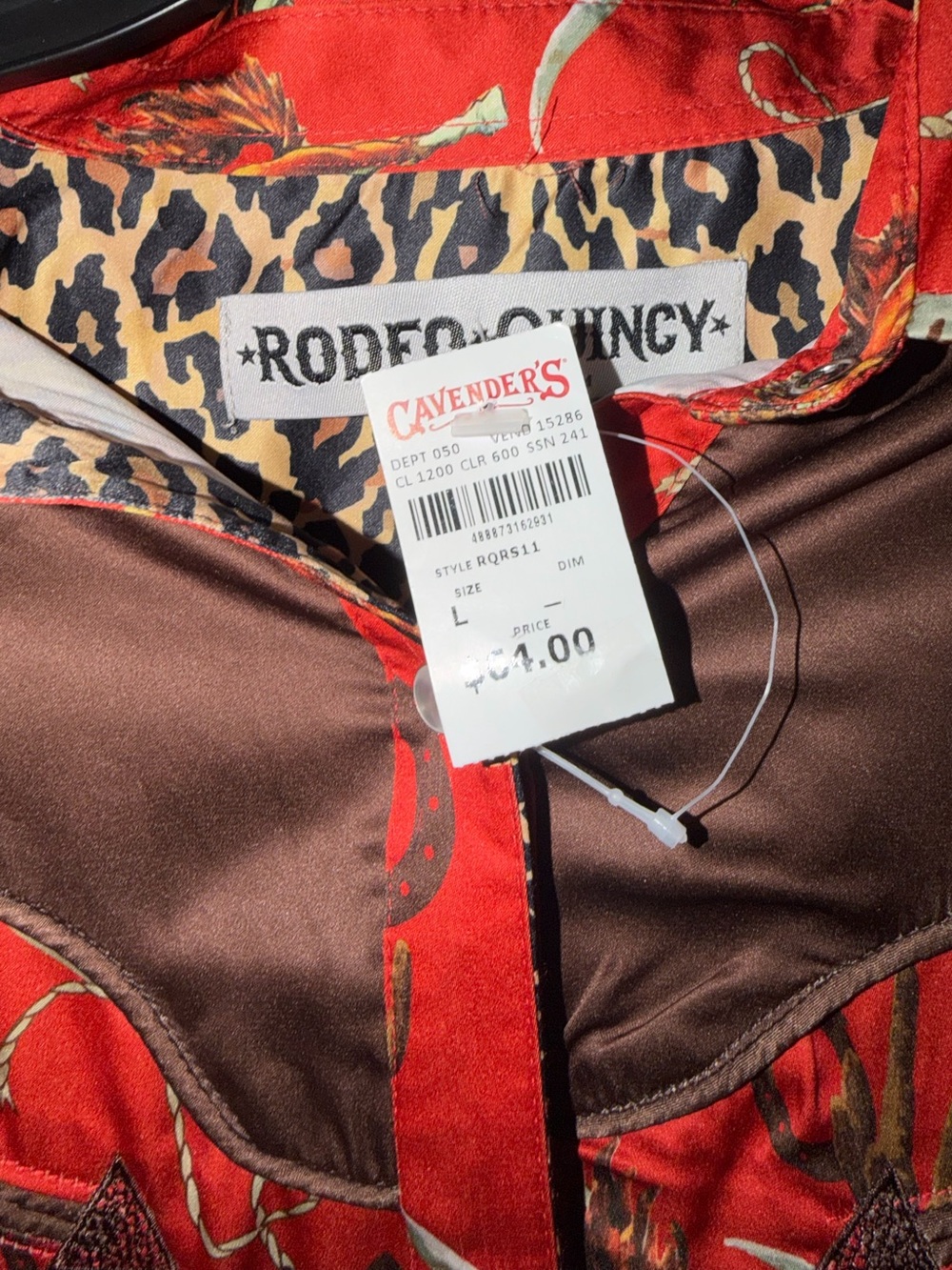 NWT Rodeo Quincy Western Pearl Snap - Picture 4 of 4